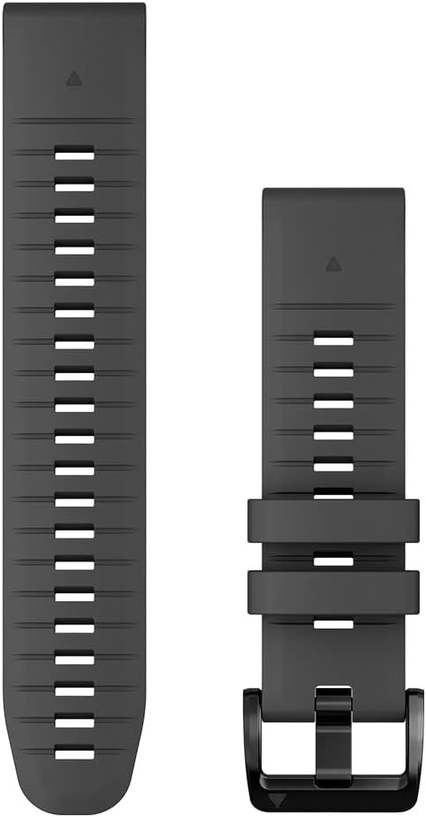 Garmin Quickfit Armband, 22mm, Silikon, Graphit, passend für Fenix 5/6/7 (ausser S- & X-Modelle), Ep