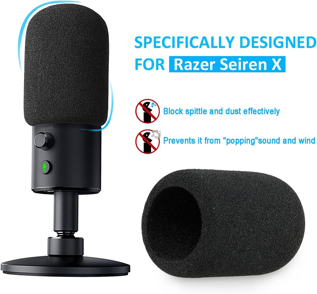 Razer Seiren X Mikrofonarm mit Popschutz - Gelenkarm mit Windschutz kompatibel mit Razer Seiren X US