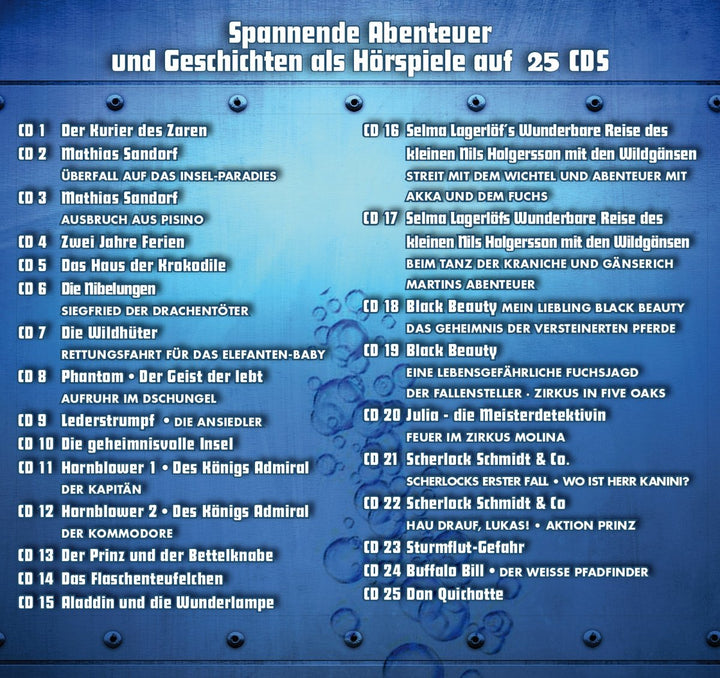 Die Neue Schatztruhe der Abenteuer, Audio-CD