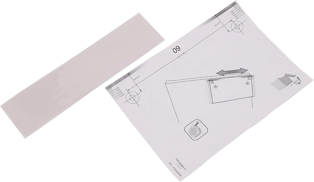 sparefixd Schranktür-Installationsset, 45 oder 60 cm, passend für Hotpoint-Geschirrspüler
