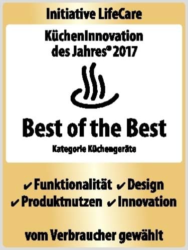 RÖSLE Knoblauchpresse mit Abstreifer, Presse in Profi-Qualität für Ingwer und Knoblauch, mit klappba