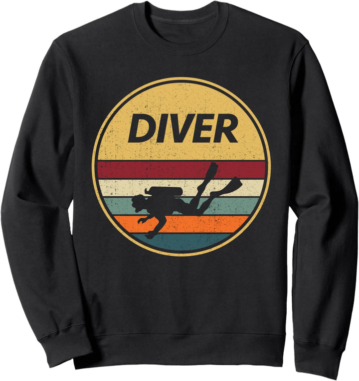 Retro Tauchen Scuba Taucher Tauchsport - Vintage Tauchen Sweatshirt