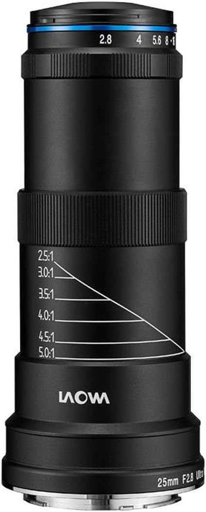 Venus Optics Lawoa Ultra Macro VE2528SFE Objektiv 25 mm f/2.8, Schwarz