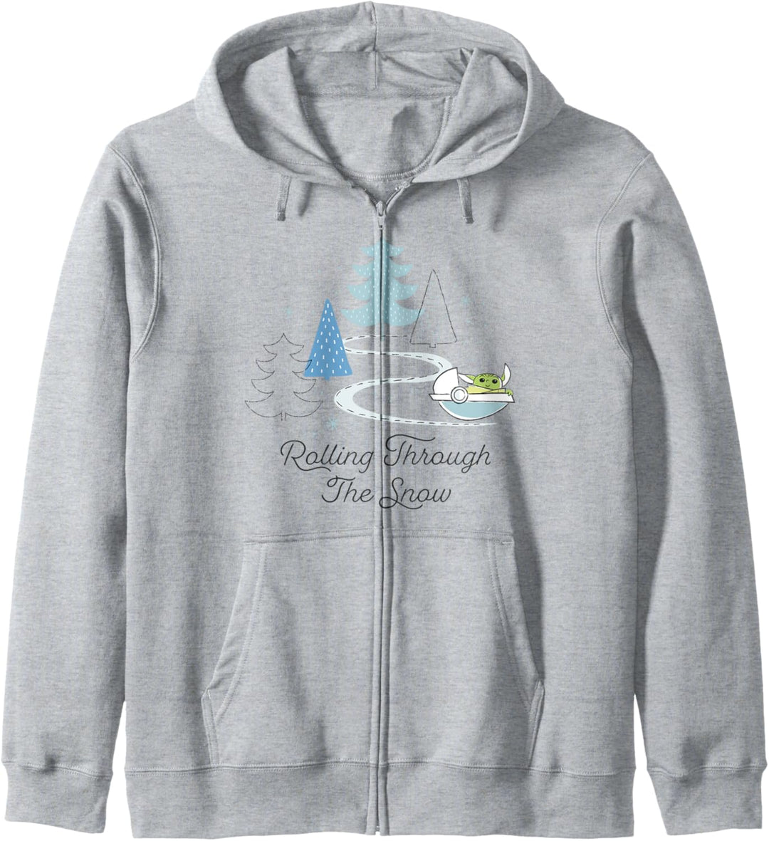 Star Wars Christmas The Child Rolling Through The Snow Kapuzenjacke
