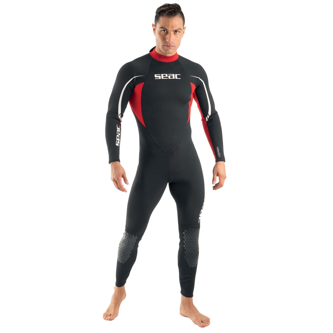 Seac Relax Long Man, 2.2 mm komfortabler, hochelastischer Neopren Nasstauchanzug Männer Damen zum Sp