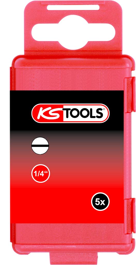 KS Tools 918.3351 1/4" TORSIONpower Bit Schlitz, 75mm, 3mm, 5er Pack
