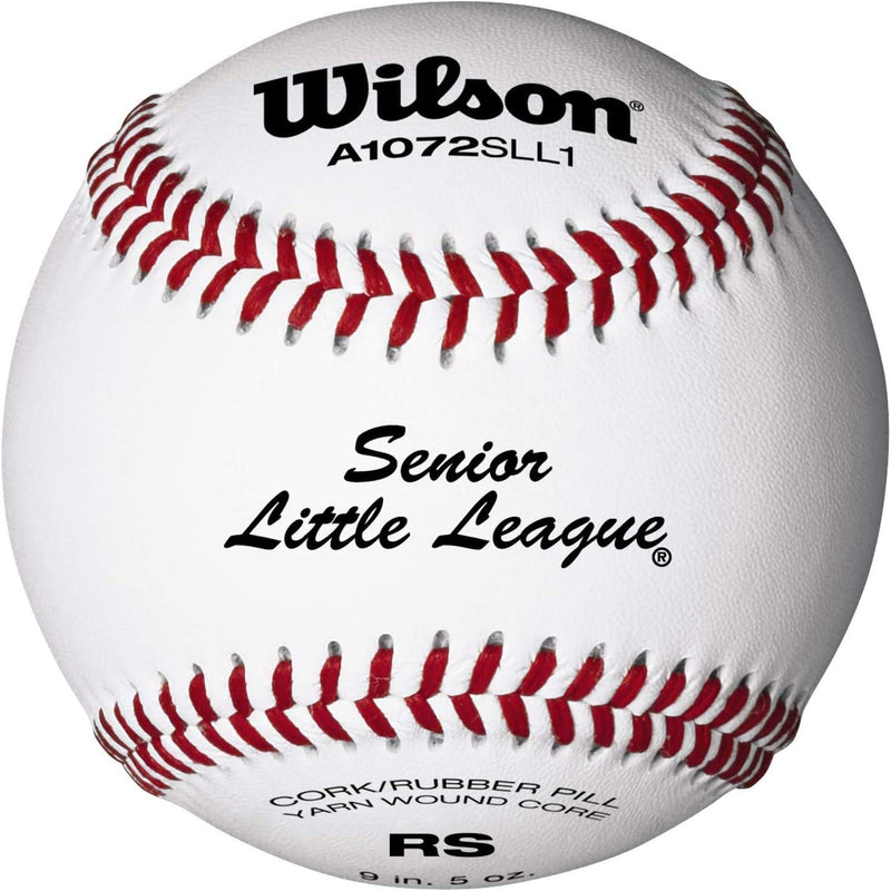 Wilson A1072 Senior Little League Series Baseball (12 Stück), weiss