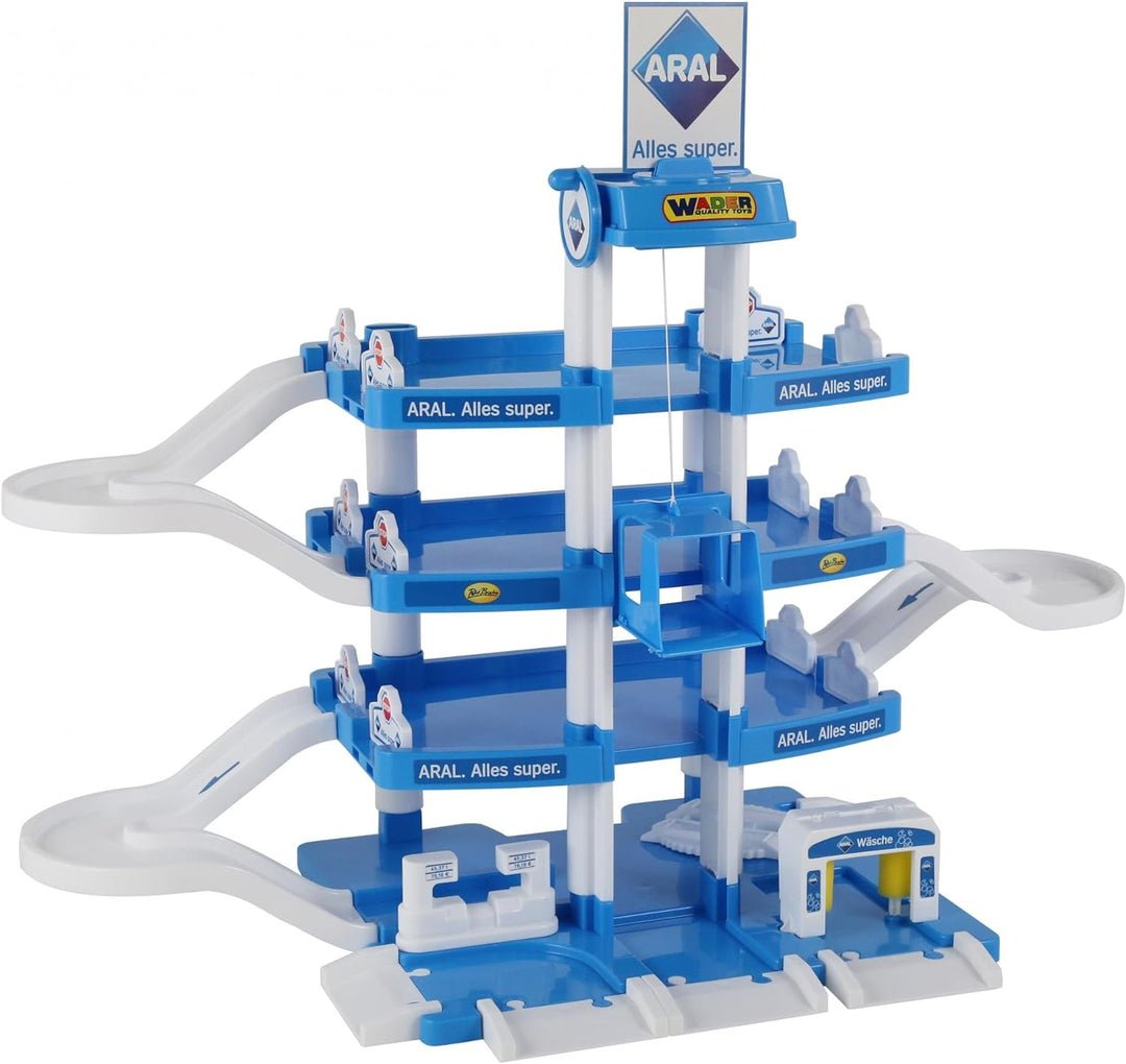 Wader Quality Toys 46086 Parkgarage 4 Ebenen ARAL