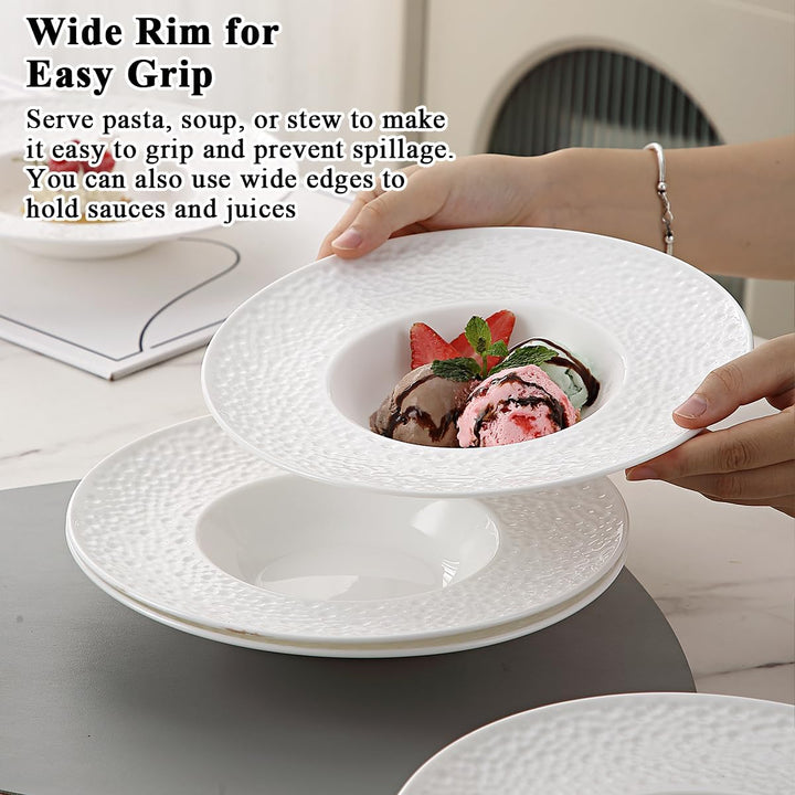 Berglander Suppenschalen Set mit 6, wiederverwendbare 260ml Kunststoff-Multipurpose-Teller für Pilzs