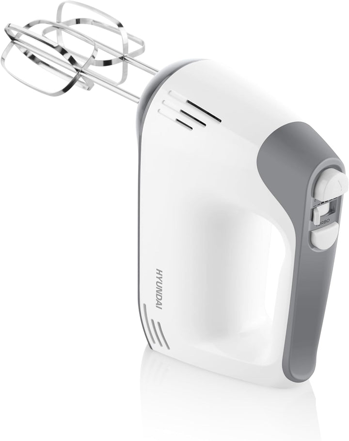 HYUNDAI ELECTORNICS Handmixer I HM707 I 300 W I praktischer Handrührgerät I 5 Geschwindigkeitsstufen