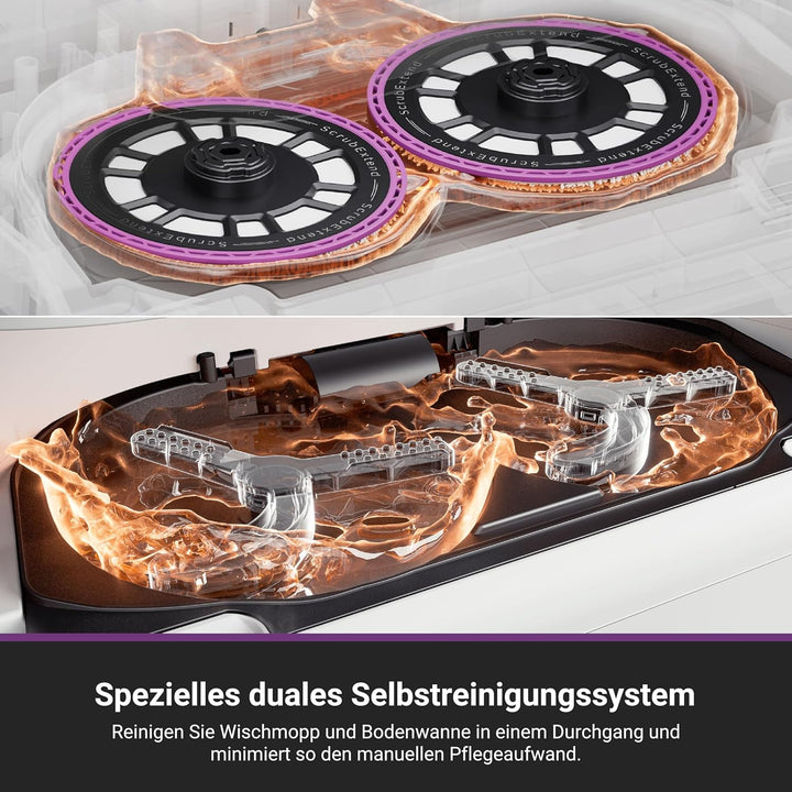 EUREKA J15 Max Ultra Roboterstaubsauger mit Wischfunktion | Extensible Seitenbürste & Wischarm | 220