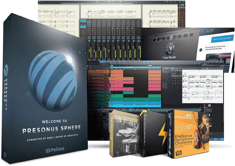 PreSonus Sphere, 1-Jahres-Mitgliedschaft Karte, für Zugriff auf die PreSonus-Software einschliesslic