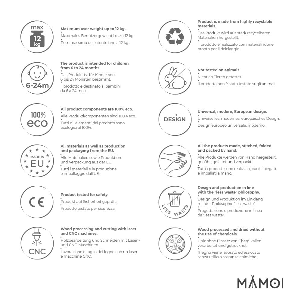 MAMOI® Baby Türhopser mit Haken zur Befestigung | Turschaukel Baby | Hüpfschaukel für Babys | Türhop