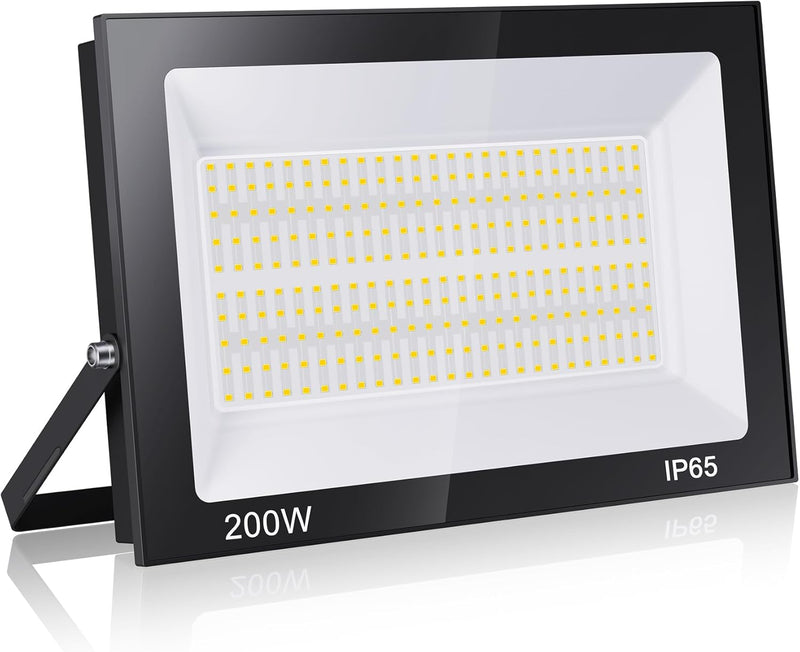 loyal LED Strahler 200W, Warmweiss 3000K LED Scheinwerfer, 20000LM Superhell LED Strahler Innen, IP6