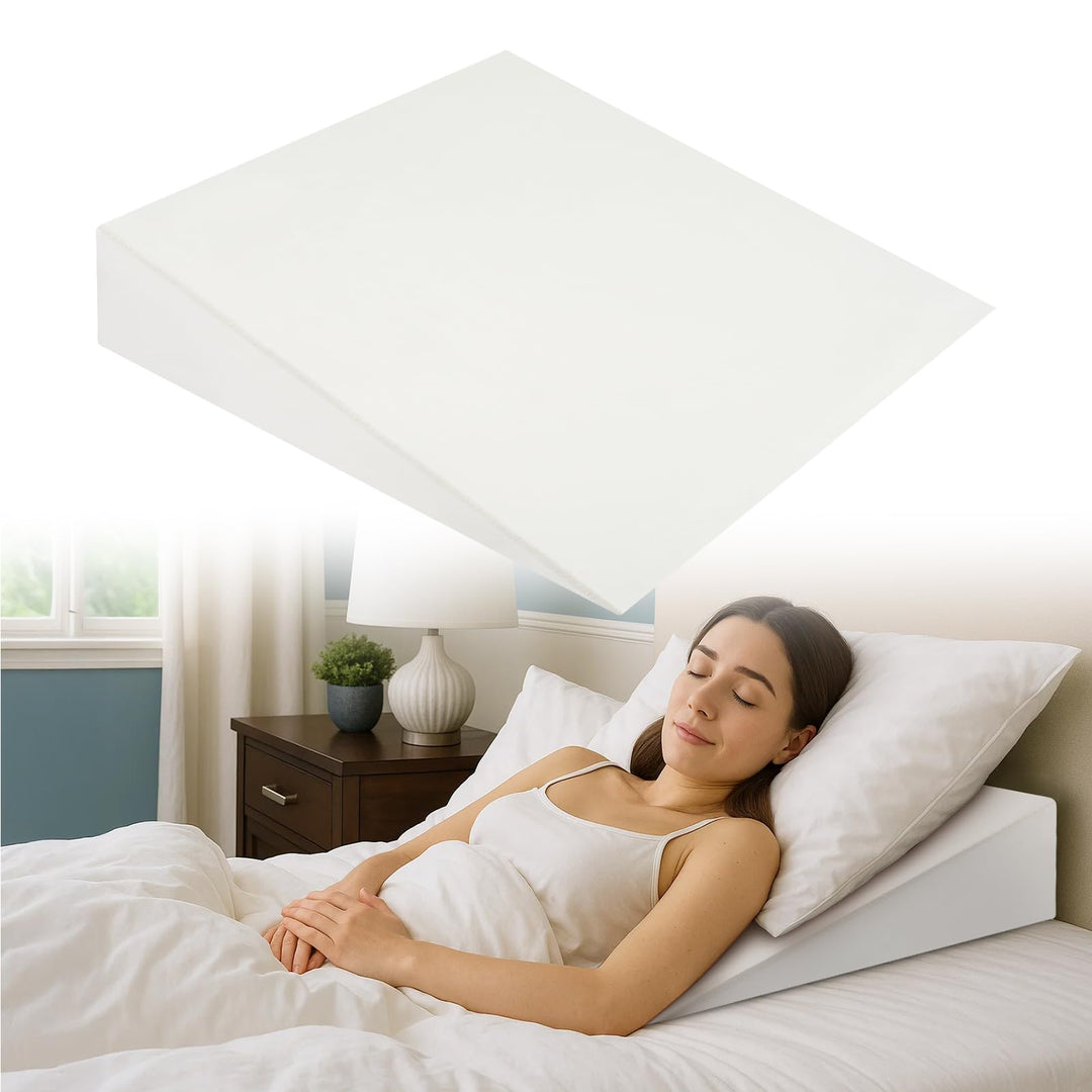 Premium Keilkissen für Bett & Sofa – 2-Zonen-Komfortsystem | Reflux- & Schlafhöherlagerungskissen |