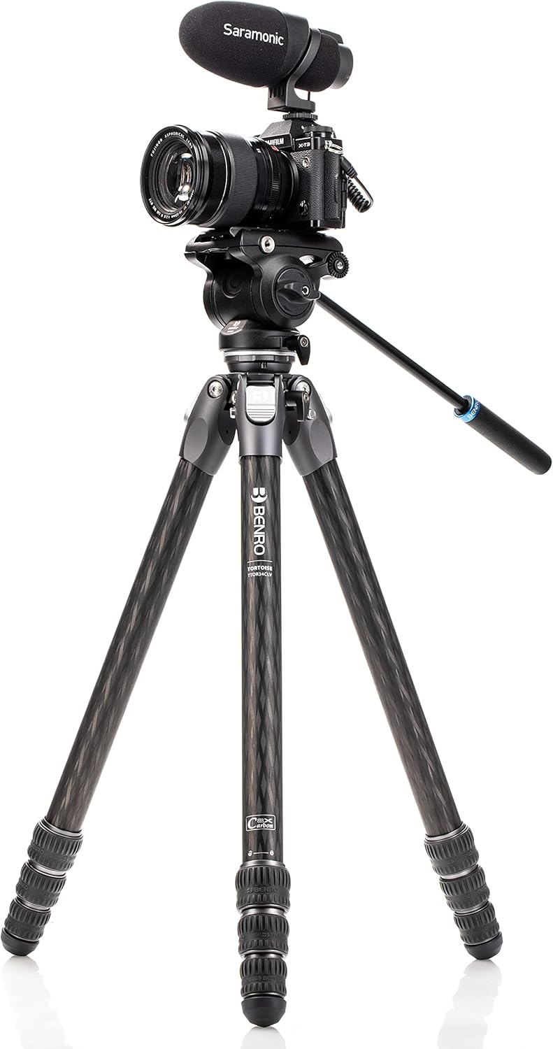 BENRO Trepied Vidéo Carbone Tortoise 34CLV+S4PRO - TTOR34CLVS4PRO