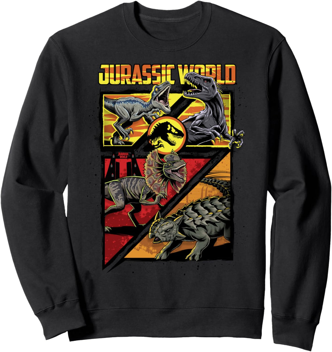 Jurassic World Dinosaurier Battle Panels Sweatshirt
