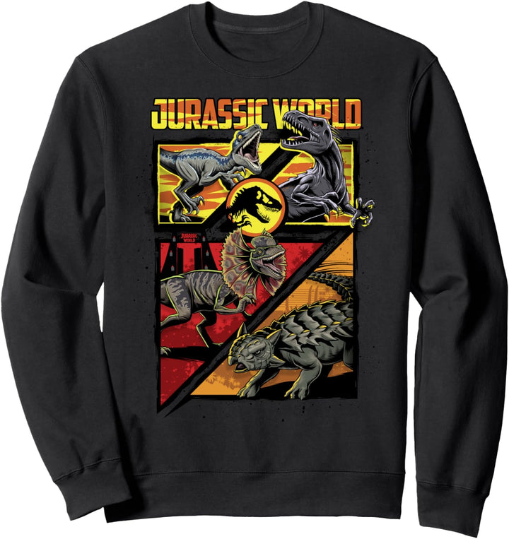Jurassic World Dinosaurier Battle Panels Sweatshirt