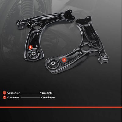 Frankberg 2x Querlenker Vorne Links Rechts Kompatibel mit A1 8X1 8XK 1.0L-2.0L 2010-2018 A1 Sportbac