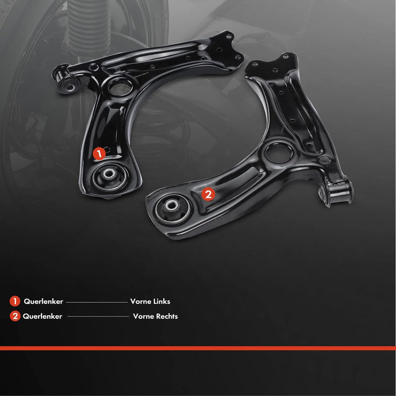 Frankberg 2x Querlenker Vorne Links Rechts Kompatibel mit A1 8X1 8XK 1.0L-2.0L 2010-2018 A1 Sportbac