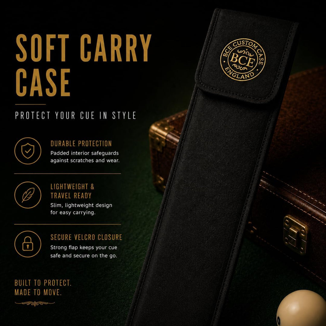 BCE 2 Piece Ash Snooker/Pool Cue - 145cm with 9.5mm Tip