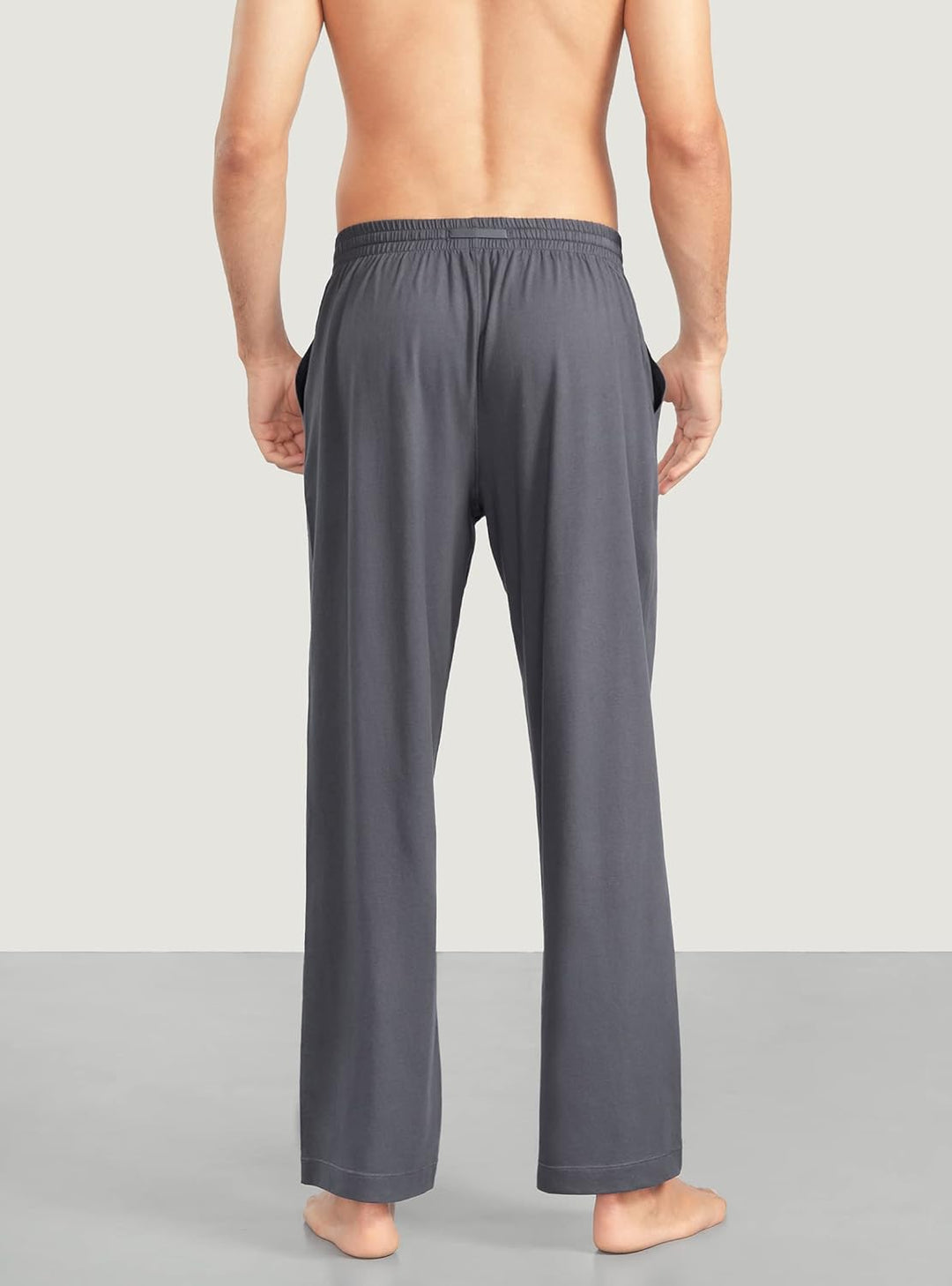 DAVID ARCHY Herren Schlafanzughose Lang & Kurz mit Eingriff Pyjama Hose mit Taschen und Band Nachtwä