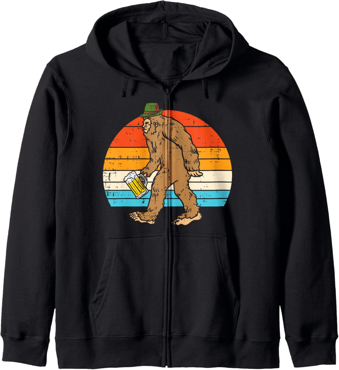 Bavaria Bigfoot Deutsch Oktoberfest Lustig Sasquatch Herren Damen Kapuzenjacke