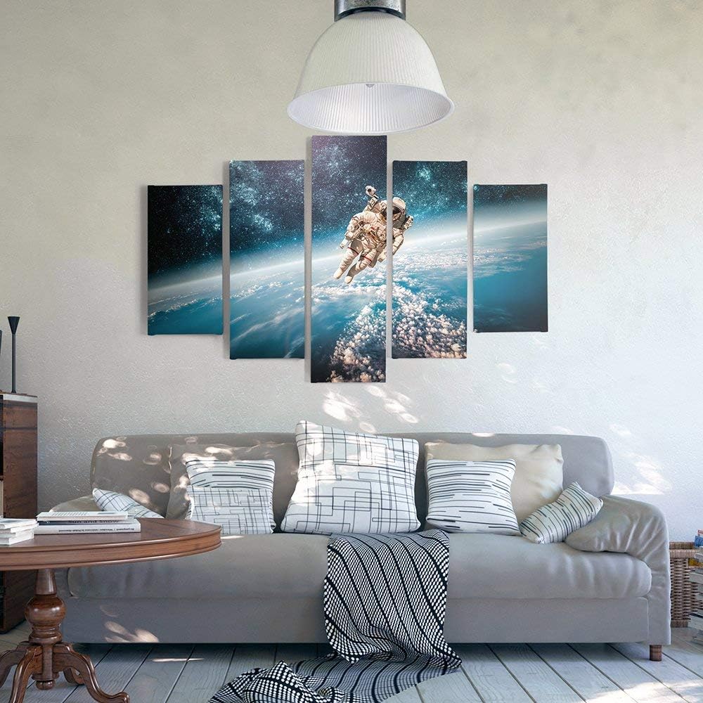 Feeby. Leinwandbild - 5 Teile - Bilder, Wand Bild, Wandbilder, Kunstdruck XXL, 5-Teilig, Typ A, 200x