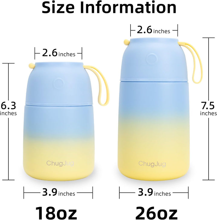 Thermobehälter für Essen 530ml, Edelstahl Thermobecher für Essen Warmhaltebehälter mit Löffel, Ausla