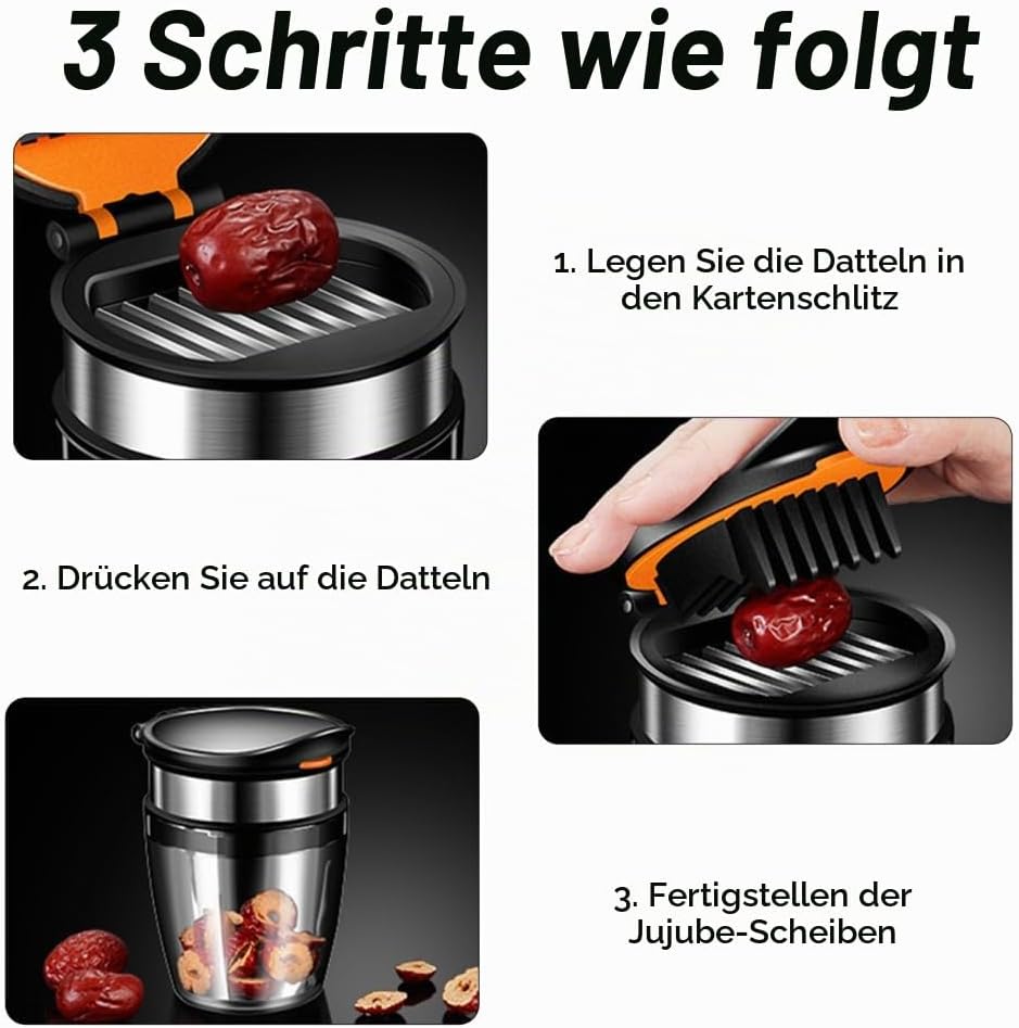 Obstschneider, Bananenschneider Obst Cutter, Eier-/Bananen-/Trauben-/Pilz-/Kiwi Zerkleinerer mit Ant