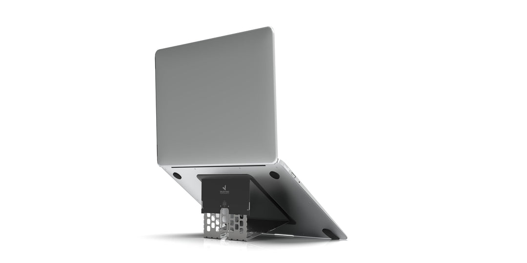 Paper-Thin MacBook Stand, Laptop Riser, Slim Portable Ergonomic Ventilated Stand, 6 Adjustable Heigh
