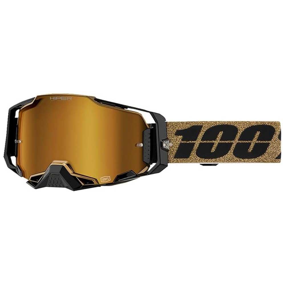 100% Unisex Armega Goggle (1er Pack) Einheitsgrösse gold, Einheitsgröße gold