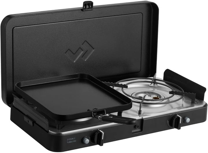 CADAC - 2 Cook 3 Turbo Deluxe - Plastik - Stahl - Aluminium - Gas Barbecue - Camping Grill - Schwarz