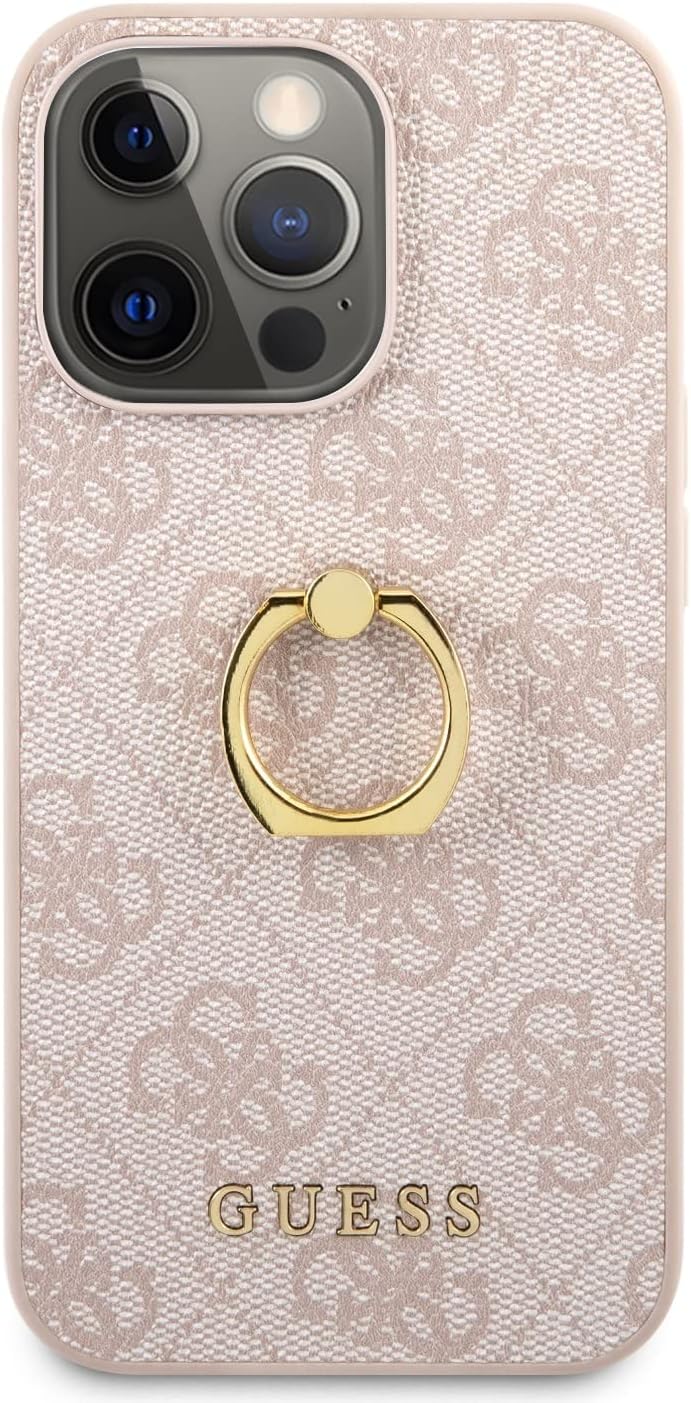 Guess GUHCP13X4GMRPI hülle für iPhone13 Pro Max 6,7" rosa 4G with Ring Stand