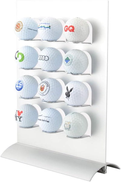 KNIX Premium Golfball Setzkasten aus Aluminium für 12, 24, 36, 48, 64, 80 oder 140 - Schaukasten, Go