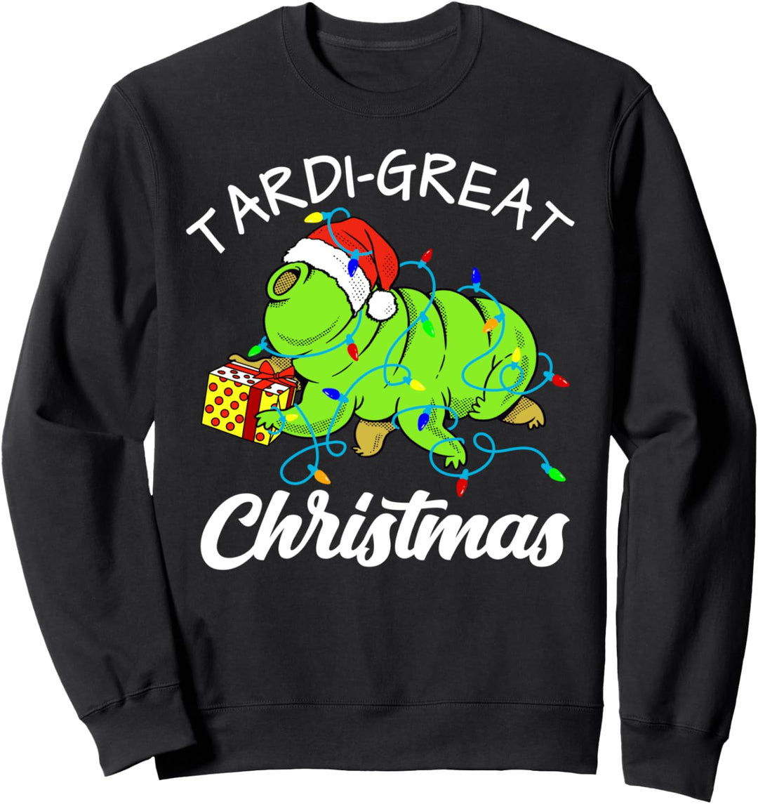 Tardigrade Santa Claus - Weihnachtsbeleuchtung Mikrobiologie Sweatshirt