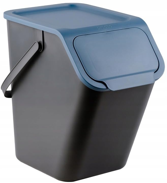 Go Practic Mülleimer Mit Deckel Küche 25 L Click-Function Abfalleimer Mülltrensystem Abfallbehälter