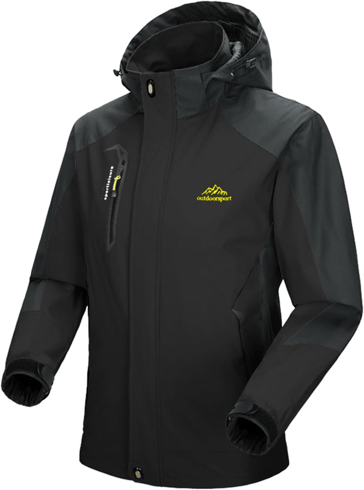 YSENTO Herren Regenjacke wasserdichte Outdoor Atmungsaktive Wandern Funktionelle Softshell Winddicht