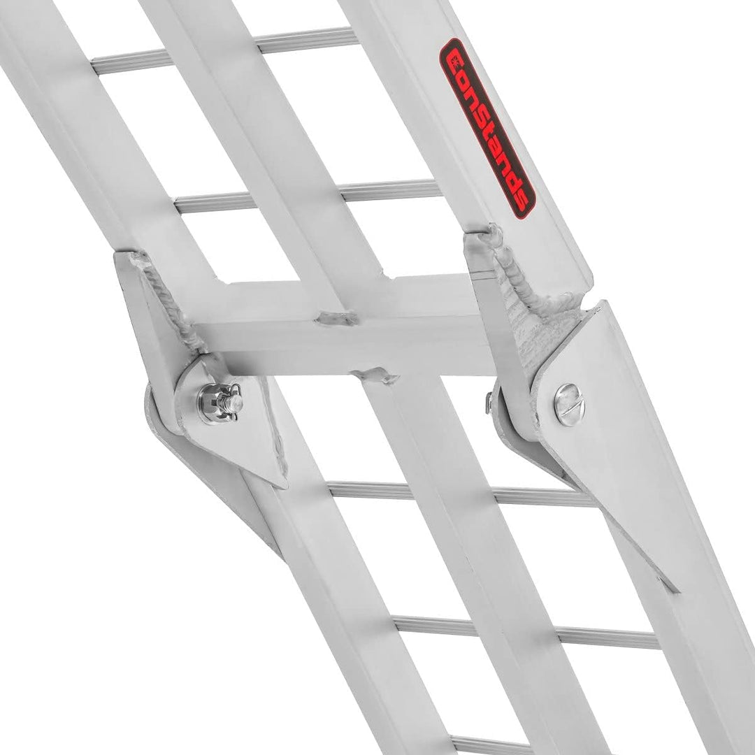 1x ConStands Alu II - Auffahrrampe Motorrad Alu Klappbar Auffahrschiene Verladerampe bis 340 kg