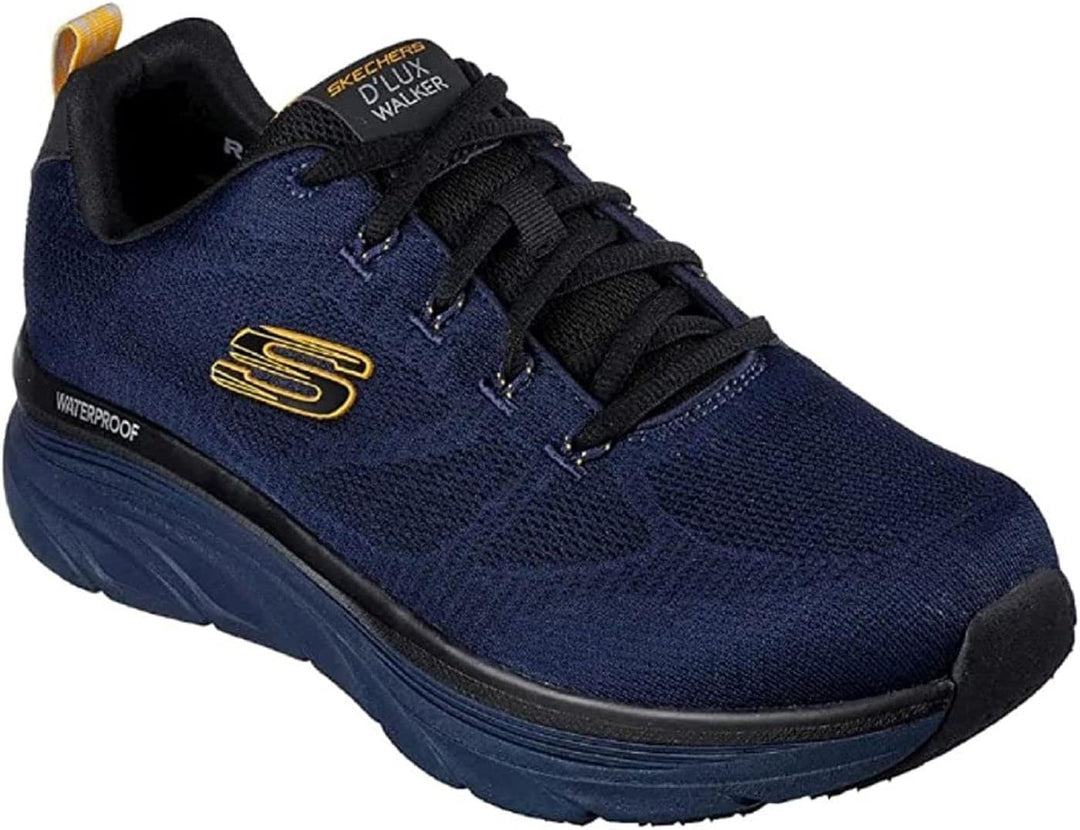 Skechers Herren D'lux Walker-Get Oasis Sneakers 41 EU Navy Engineered Mesh Yellow Trim, 41 EU Navy E