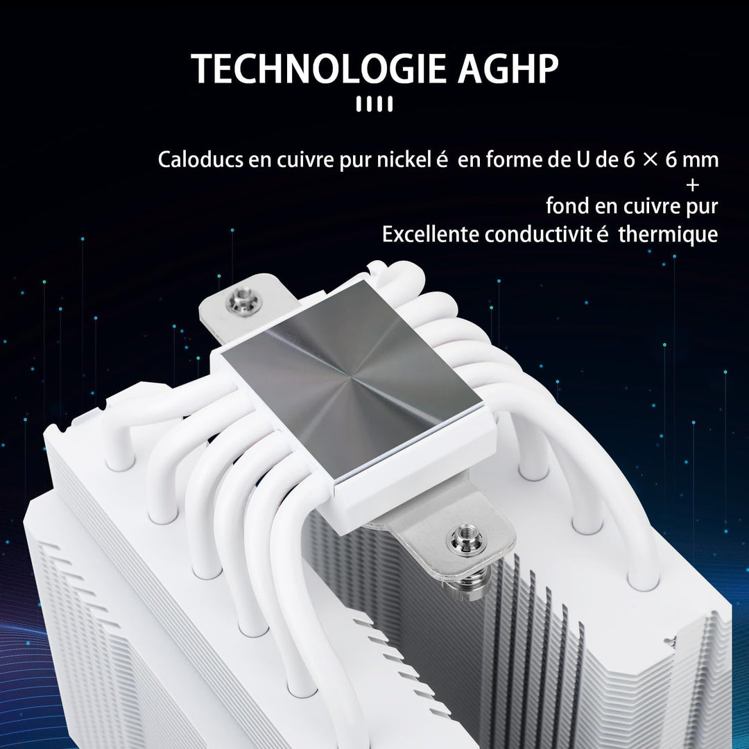 Thermalright Peerless Assassin 120 White CPU-Luftkühler, 6 Heatpipes, zwei 120mm C12W PWM Lüfter, Al