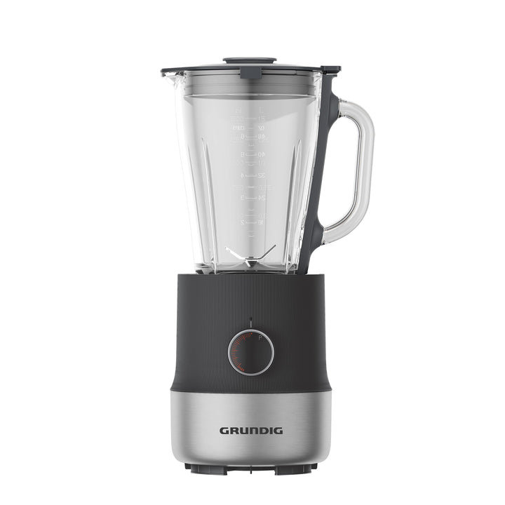 Grundig SM 6430 Standmixer, 1,5 L Glasbehälter, 800 Watt, 4 Edelstahlklingen, 5 Geschwindigkeitsstuf