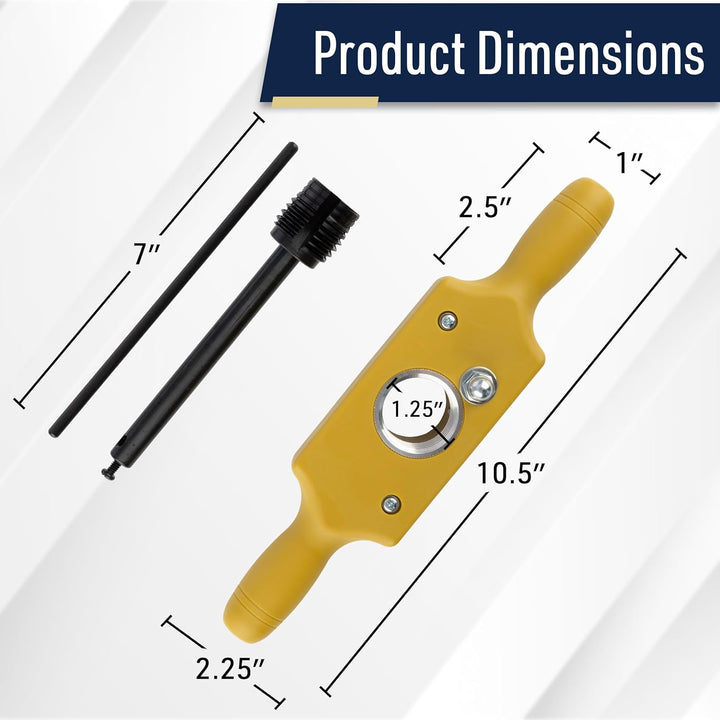 Gewindeschneider-Set – 3,8 cm Vorrichtungs-Dübelgewindebohrer-Set schneidet männliche und weibliche