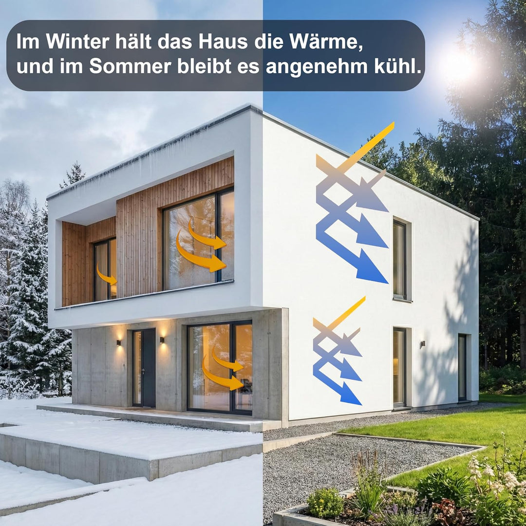 Fassaden Klimabeschichtung Weiss Energiesparfarbe Wandfarbe Aussenwandfarbe Fassadenfarbe spart Heiz