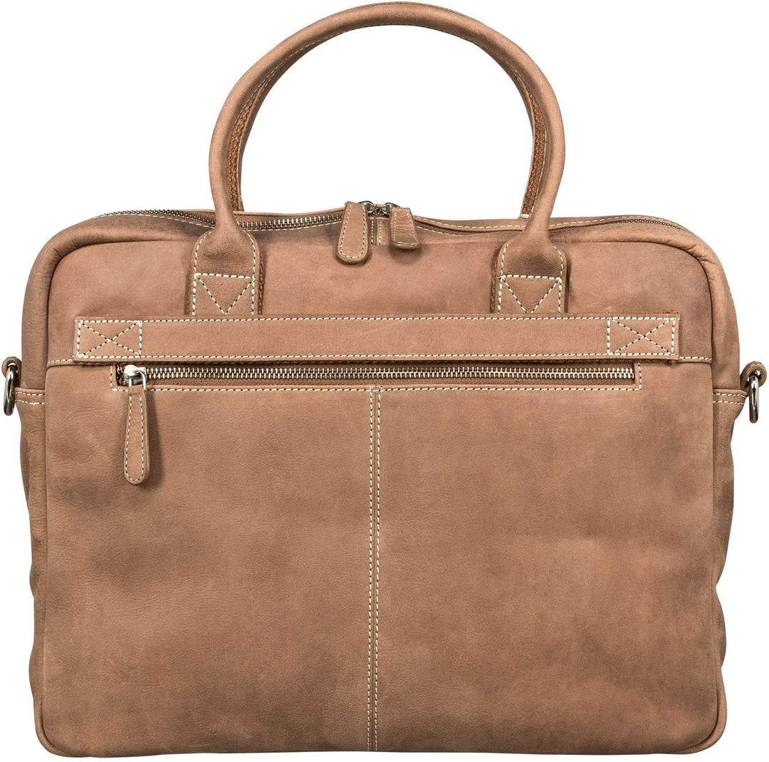 Red Baron Pescara Laptop-Tasche Umhängetasche Businesstasche Messenger-Bag im Vintage Look aus echte