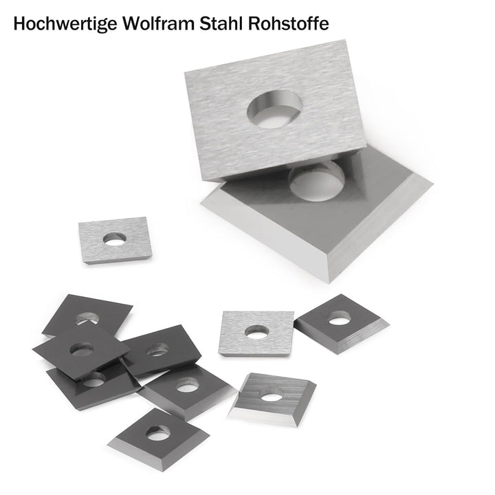 Wendeplatten Wendemesser 10 Stück Ersatzklingen(12x12X1.5mm, 35°), Hartmetalleinsätze Vierkant seiti