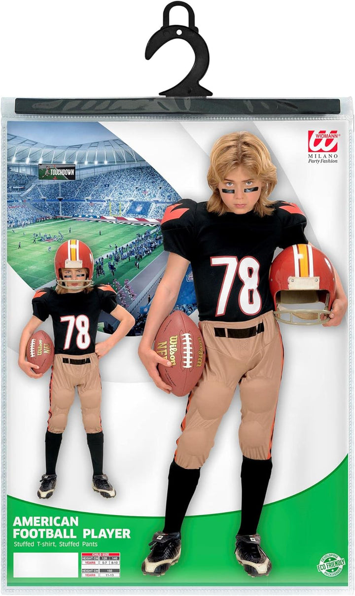 "AMERICAN FOOTBALL PLAYER" (stuffed T-shirt, stuffed pants) - (140 cm / 8-10 Years), 140