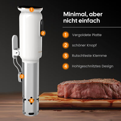 INKBIRD WiFi Sous Vide Stick ISV-101W, 1000 Watt Sous Vide, 3D-Wasserzirkulationserhitzung mit App-V