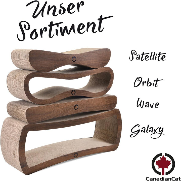 CanadianCat Company | XXL Satellite 2.0 Lounge | dunkelgrau | Kratzmöbel, Kratzbrett | Katzen Pappe