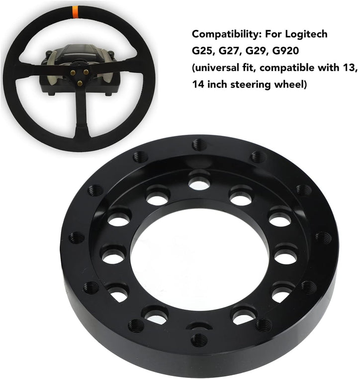 70 73 Mm Lenkrad-Adapterplatte, 13 14-Zoll-Lenkrad, Geeignet für G25 G27 G29 G920 Lenkrad-Sockelring